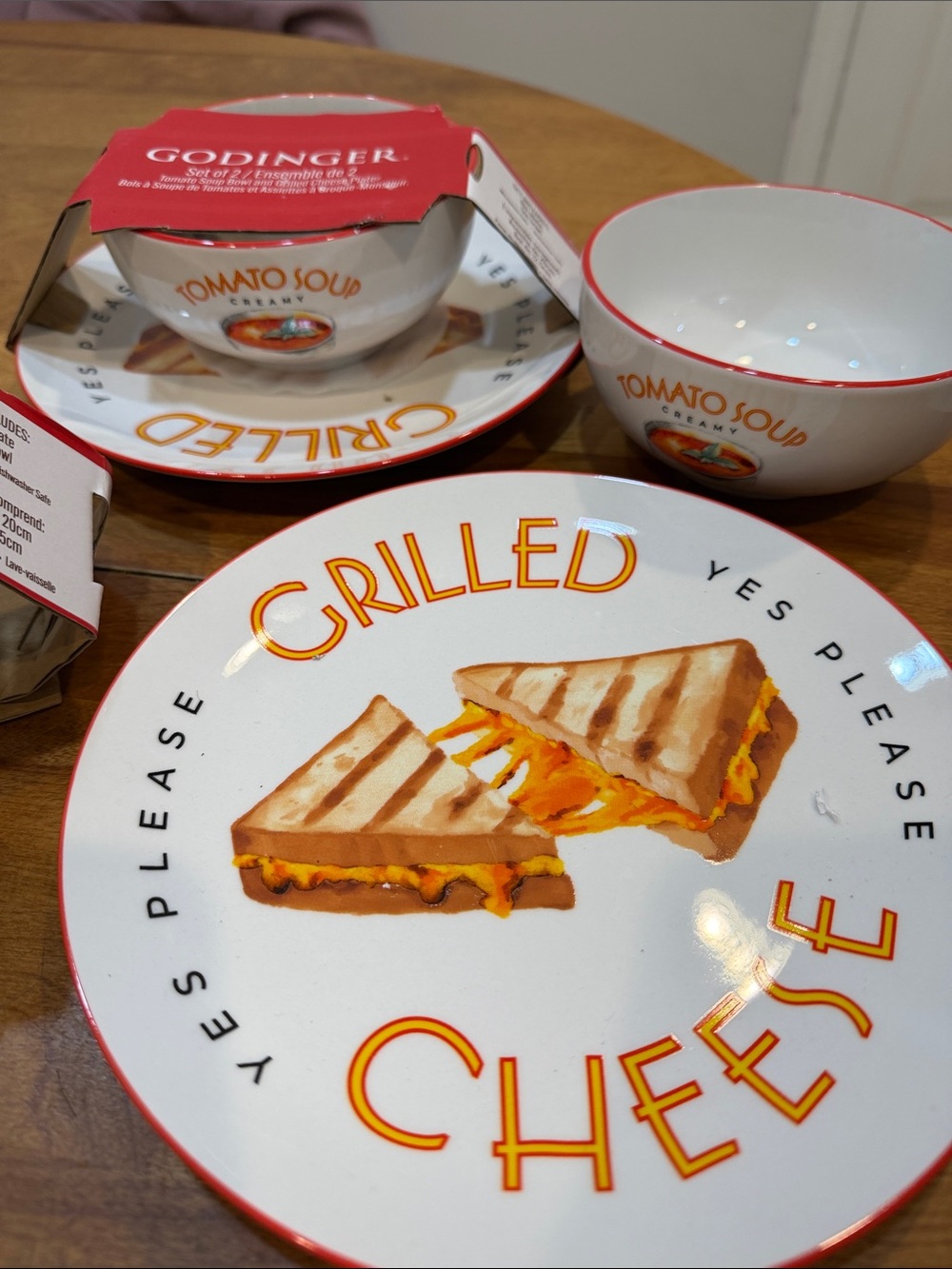 NWT. 2 sets, Godinger, soup/sandwich, bowl and plate.